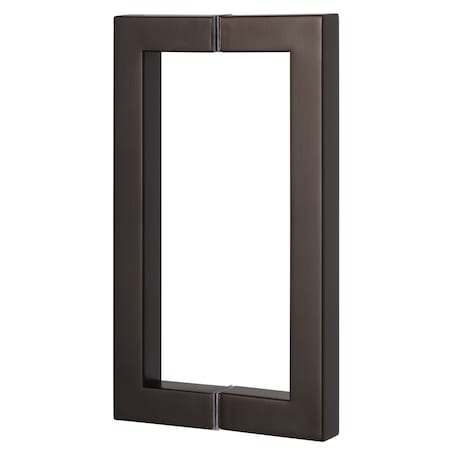 Sure-Loc Hardware Sure-Loc Hardware Shower Door Handle, 8, Square, 2-sided, Vintage Bronze SHR-SQ1 11P